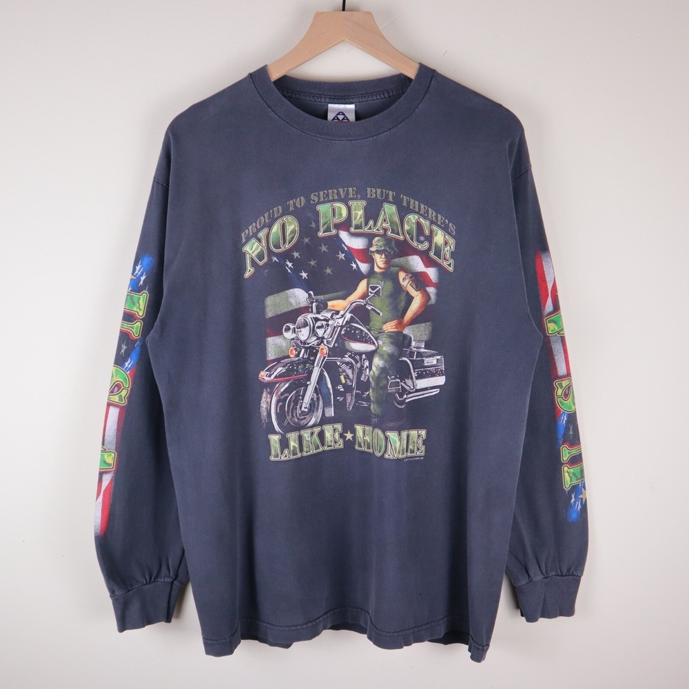 2007 Freedom Cycle South Bend Indiana Army Long‎ Sleeve Shirt Size Large 21x28